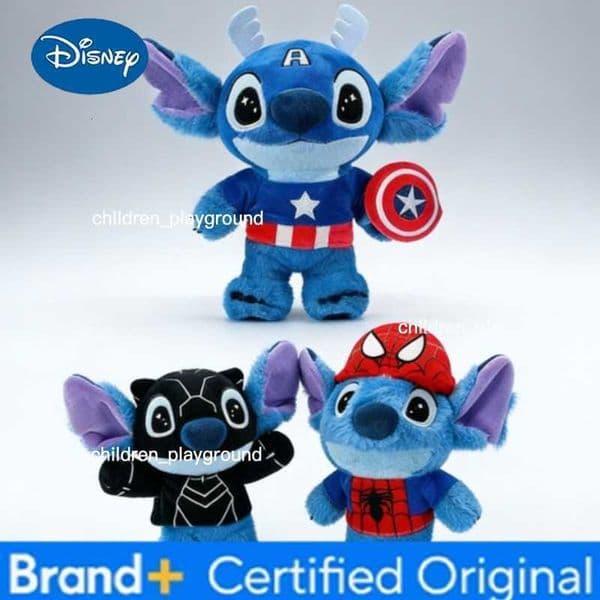 Disney 26-50cm Cartoon Stitch Plush Doll Soft Fluffy Throw Pillow Boys Birthday Present Bed Sleep Companion Home Decoration H260427