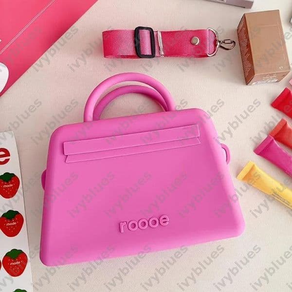 Silicone Designer Makeup Bag For Women Colorful Vanity Bag Top Handle Crossbody Toiletry Bags Handbags Cosmetic Pouch
