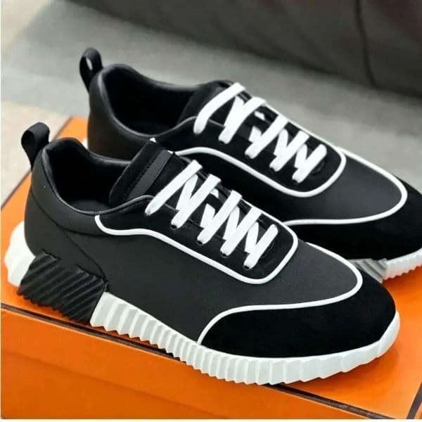 5A brand designer trainers Bouncing sneakers for Men Casual shoes Leather And Mesh Lace Up Sports Runner trainer Shoes Rubber Sole Man Low Top Street Style