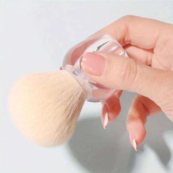 Mushroom Crystal Transparent Paint Gel Dust Cleaning Brushes Make Up Brush Nail Art Manicure Tool