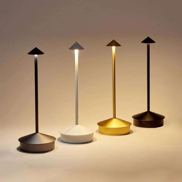LED Table Rechargeable Touch Sensor Cordless Desk Lamp 3 Colors Bedside Creative Ambient Bar Room Decor Night Light