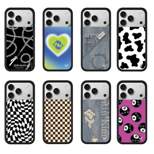 2025 New Wildflower Denim plaid Phone Case for iPhone 12 13 14 15 16 17 Cover 17 Pro Max 16 Plus Air 3D WF Cherry Cartoon Funda T260424