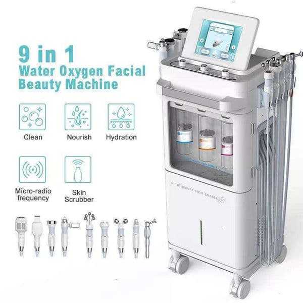 Ace Ace Mouse Bubble Skin Deep Cleaning Instrument 9 In 1 Dermabrasion Skin Rejuvenation Oxygen Jet Face Faceting Contouring Cold Hammer Allergic Skin Calming Salo
