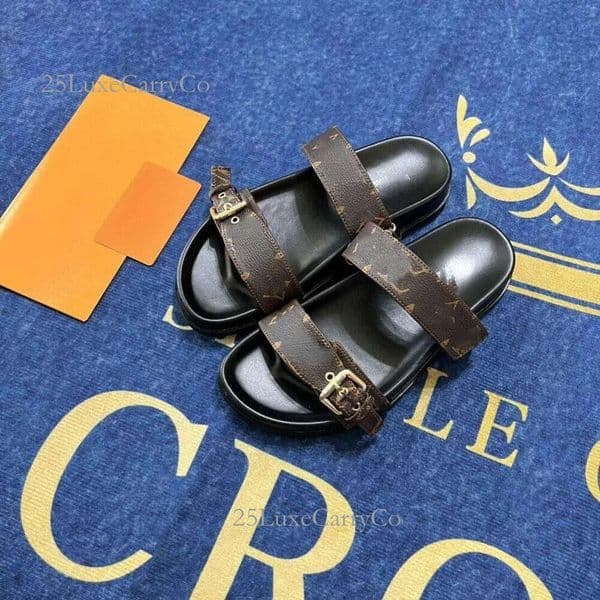 lvs designer sandals Murakami Bom Dia Cherry designer womens men luxury lvs sandals leather slippers slides summer beach sandal Comfortable Slippers Top 35-45 ed7