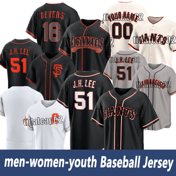 2026 San Francisco Giant Jersey city custom Jersey #51 J. H. Lee #26 Chapman #62 Webb #5 Yastrzemski #2 Adames Baseball Jerseys