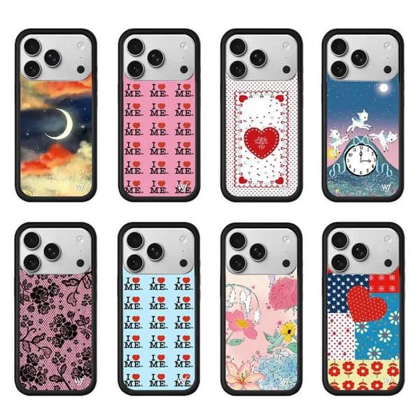 New Wildflower 3D WF I Heart Me Phone Case for iPhone 17 Pro Max 16 Plus Air 12 13 14 15 16 Cover Cherry Lamb Moon Cartoon case T260424