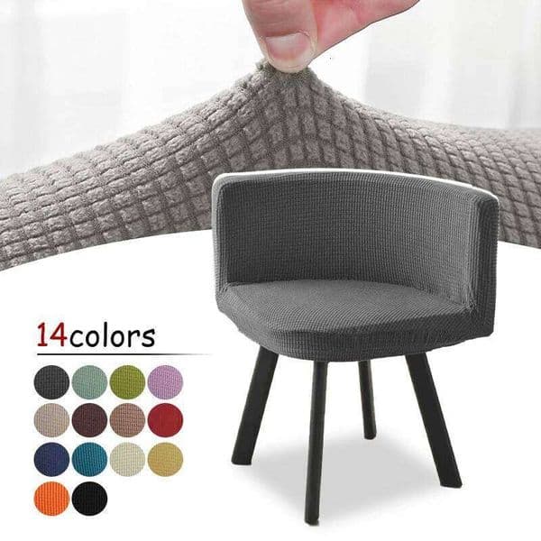 Nordic Triangle Chair Elastic Fully Wrapped Curved Thickened Washable Backrest Restaurant Home Dining Office Stool Cover 26W0427