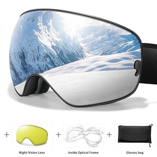 Snow Ski Goggles Double Layers Sponge Anti-fog Glasses UV400 Outdoor Sports Snowboard Snowmobile Eyewear Gifts S260427