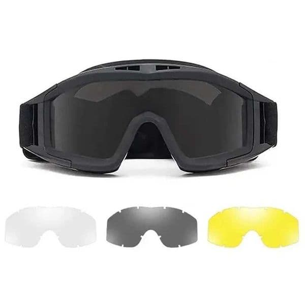 Explosion Proof Shooting Tactical Goggles Anti-impact CS War Game Airsoft Paintball Hunting Mounteering Goggles Glasses S260427