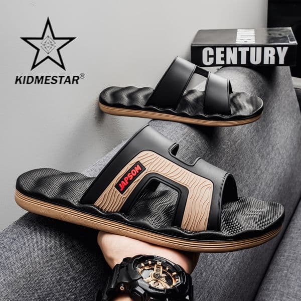 Men's Luxurious Outdoor Casual Fashion Beach Sandals With Anti-slip Thick Soles And Large Size For Stylish Massage Soft Soles Home Slippers Designed By A New Model