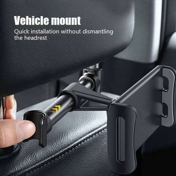 Universal 4-11 Inch Telescopic Pillow Phone Holder Car Stand Seat Rear Headrest Mounting Bracket for Tablet Etc