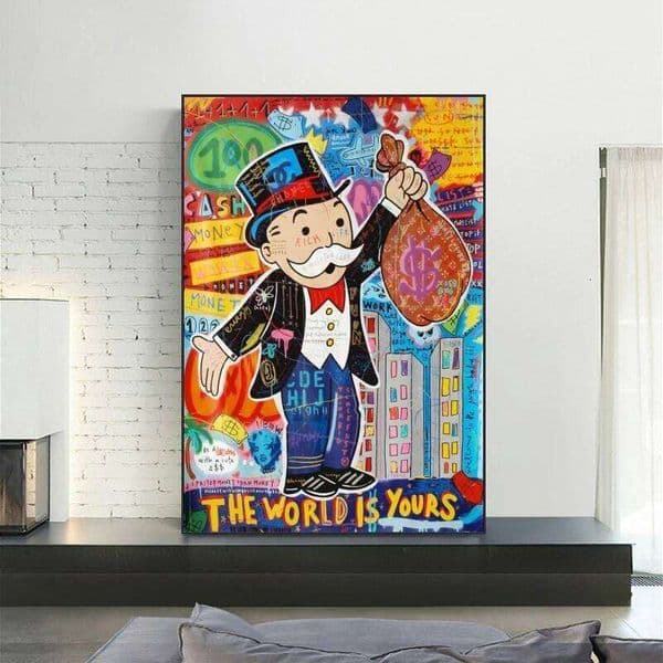 Alec Monopoly Graffiti Art Posters and Prints Wall Home Decor 26H0427