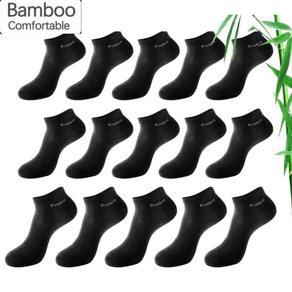 5101520 Pairs Bamboo Fiber Ankle Socks Mens And Women Soft and breathable Boat Socks Men Gifts Spring Summer Short Socks 260427