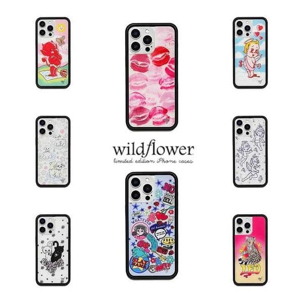 Wildflower Kensington Kiss cherub Phone Case for iPhone 17 12 13 14 15 16 Pro Max Plus Kitten Little Angel Devil lamb wf Cover T260424