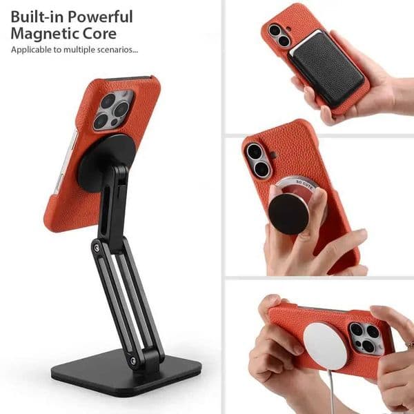 Melkco Genuine Cowhide Leather Magsafe Case for iPhone 17 Pro Max Air 17Pro Business Magnetic Wireless Armor Back Cover T260424