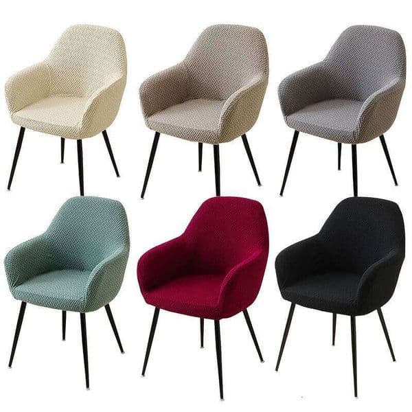1/2pcs Jacquard Covers High Arm Dining Cover Elastic Chair Seat Slipcover Protector for Wedding Living Room Home 26Y0427