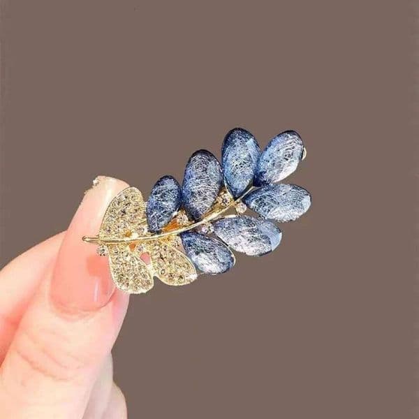 New High-End Wheat Ear Exquisite Bangs Clip, Hairpin for Stray Hair, Stylish Side Duckbill Clip Hair Accessory