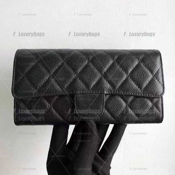 Wallets Leather Designer CC long Wallet Classic Clutch Bags Purse Card Holder Women WOC Handle Makeup Bag Box packaging vanity