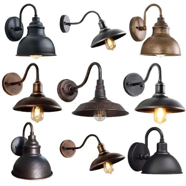 DARHYN Vintage LED Wall Lamp Industrial Style Antique Iron Art Outdoor Corridor Light E27 For Restaurant Entrance Hall Corridors H260427