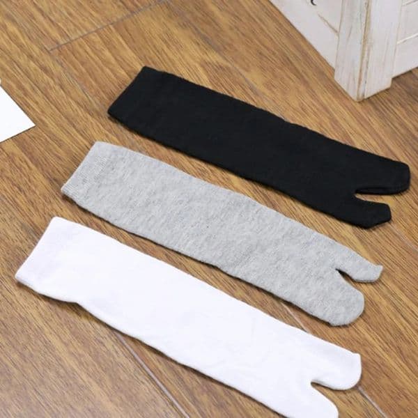 Bamboo Japanese Men And Women Summer Fiber Two Finger Socks Black Kimono Flip Flop Sandal Split Ninjia White Tabi Toe 260427