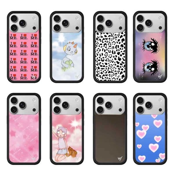 Wildflower 2026 New Cute Strawberry Phone Case For iPhone 17 Pro 12 13 14 Pro 15 Plus 16 Max Cover 3D WF I Heart Me Cherry Cases T260424