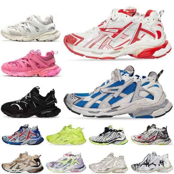 Designer Track Runner 7.0 7.5 Led 3.0 Brand Sneakers Paris All Black White Blue Grey Multicolor Tracks Men Women Runner trainers 3xl Tennis platform Shoes