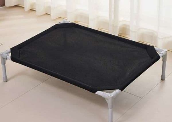 Elevated Bed, Cooling Raised Pet with Chew Proof Washable Breathable Mesh and Metal Frame, Portable Dog Cot Bed 26N0109