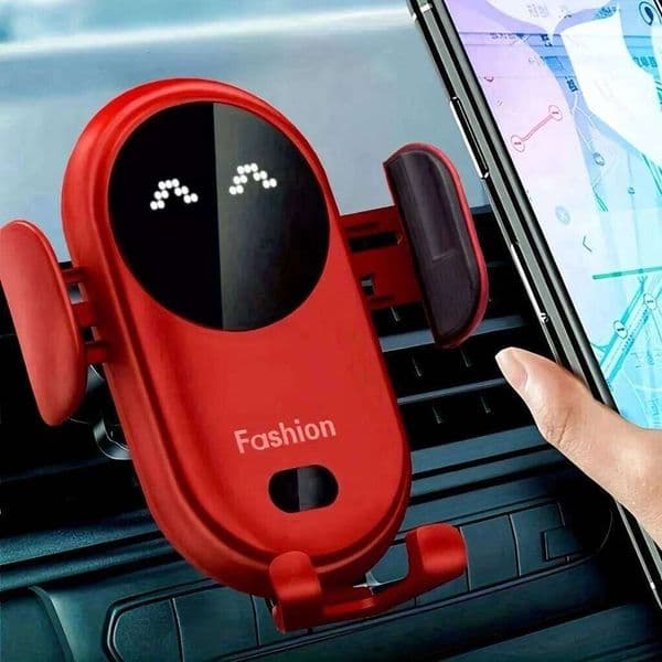 for Air Vent Mount Car Phone Holder Rotating Intelligent Infrared Fast Wireless Charging Charger
