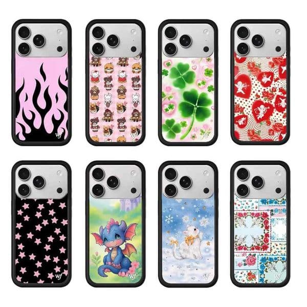 2026 New Wildflower Cute Angel Puppy 3D WF Phone Case For iPhone 17 Pro 15 Max 14 13 12 16 plus 17 Pro Max Cherry Cartoon Cover T260424