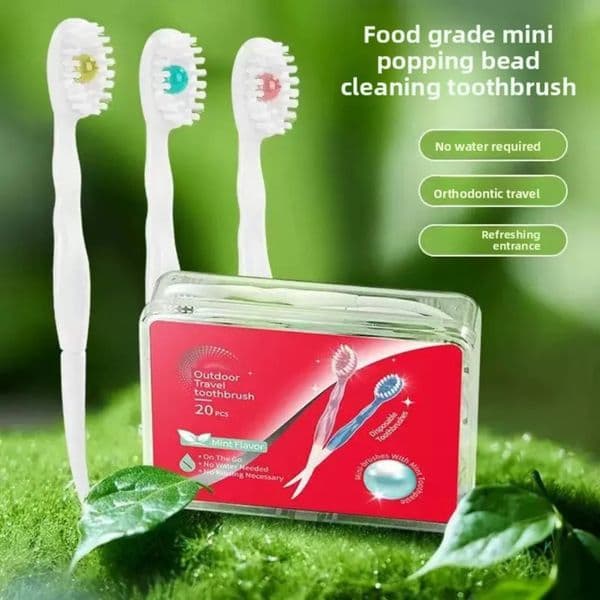 Luxury Designer Decor NEW Mini Disposable Set With Freshening Exploded Beadstoothpaste room Portable Toothbrush Floss,Camping,Road Trip,Vaca 6 17