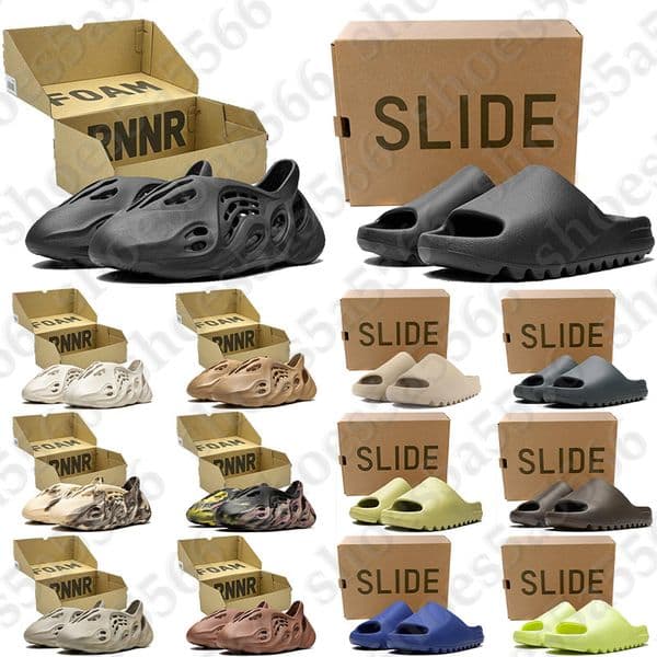 Free Shipping With Box Designer sandals foam slides runners runner clogs heels slippers sliders shoes for mens d h gate womens sandal sandles mules sandale quality