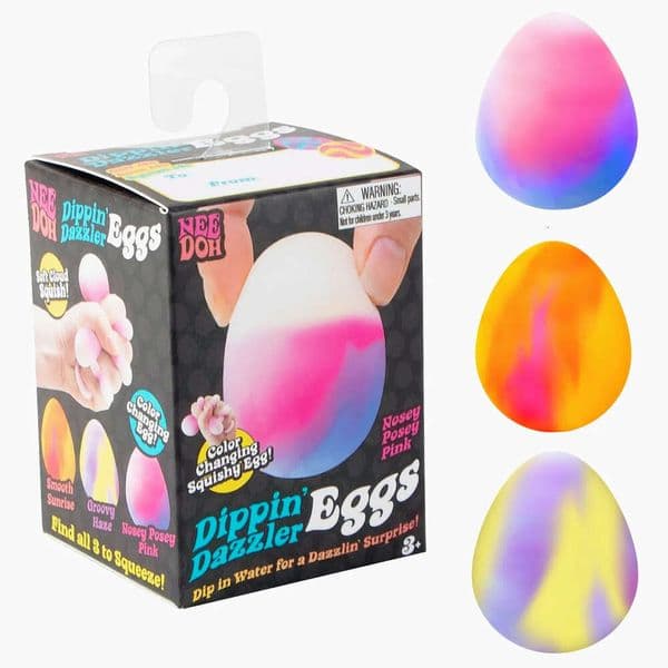 Wholesales of new product NeeDoh Dippin Dazzzler Egg a stress-relieving soft toy children perfect for Soft rubber toys Retail Surprise Easter egg
