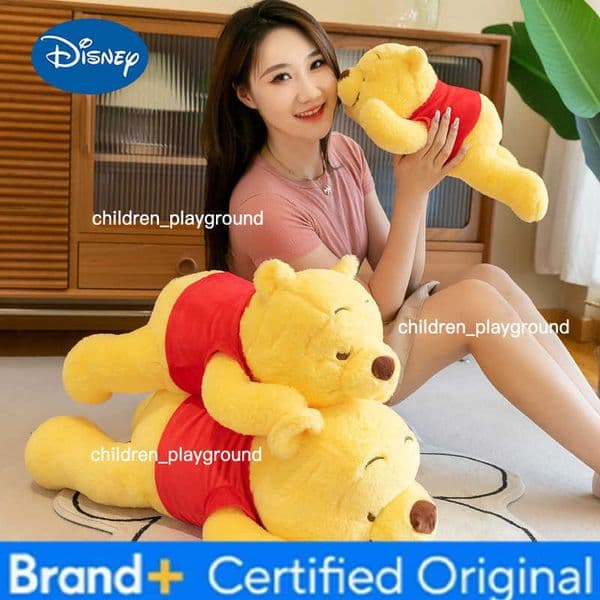 Disney Hot Winnie The Pooh Kawaii Pooh Bear Stuffed Plush Toy Doll Cartoon Sofa Cushion Pillow Peluches Children Girl Birthday Gift H260427