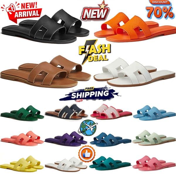 With box Designer slippers women platform warm sandals flat slides sliders khaki womens ladies girls shoes outdoor indoor beach black white brown sizes35-45