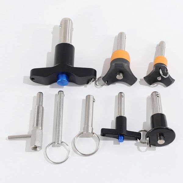 Stainless Steel Quick Release Ball Lock Pin T-Handle Button Detent Pin for Boat & Machinery