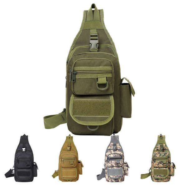 Direct Sale Super Tactical Single Double Shoulder Chest Large Saddle Waterproof Oxford Cloth Camouflage Photography Crossbody Bag Outdoor Equipment