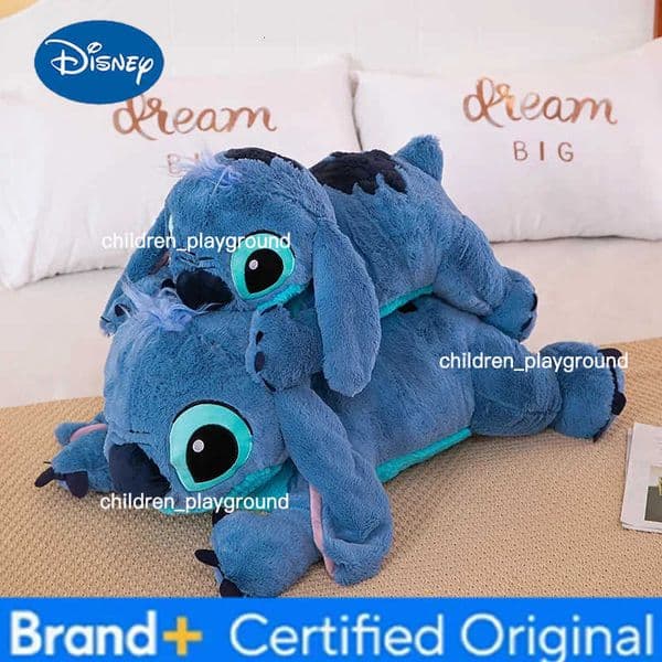 Disney 100cm Puppy Stitch Doll Big Size Stitch Plush Long Pillow Toy Girl Sleeping Leg Clamping Plushies Doll Kid Birthday Pillow Gift H260427
