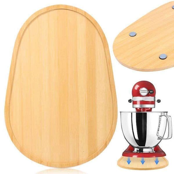 New Bamboo Household Appliance Base Blender Sliding Pad Simple Wooden Countertop Storage Tray Kitchen Tools Sturdy And Durable