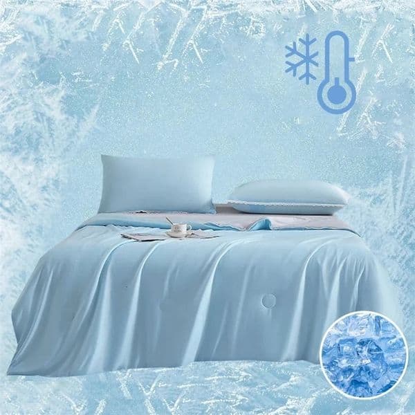High Quality Cooling Blanket Smooth Air Condition Comforter Lightweight Summer Quilt with Double Side Fabric 260424