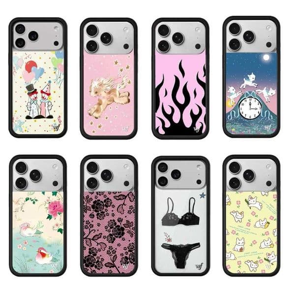 Wildflower 2026 New Pony Lamb Cartoon Phone Case for iPhone 17 Pro 16 Plus 17 Air 12 13 14 15 16 Max Cover 3D WF Polka Dots Cove T260424