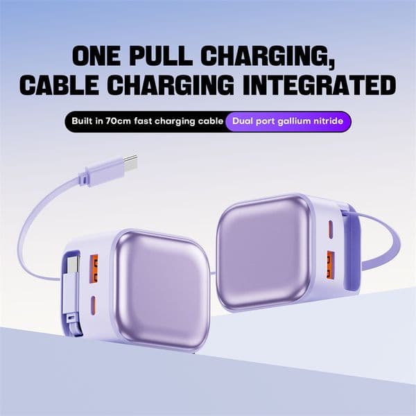 Gallium Nitride intelligent chip fast extension cable is compatible with Apple and Huawei charging kits