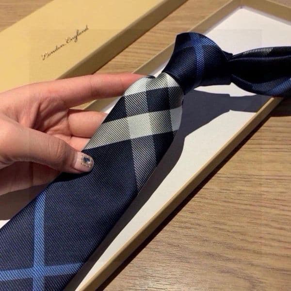 2026 Designer Silk - Black Checkered Jacquard Knitted, Letter Embellishment British style, Ideal for Business Party Wedding Men's Tie Neck Ties