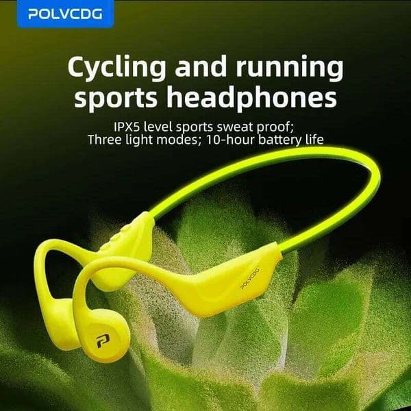 POLVCDG X1pro Bone Conduction with Illumination IPX5 Running Night Light BT Cycling Earphones 26L0427