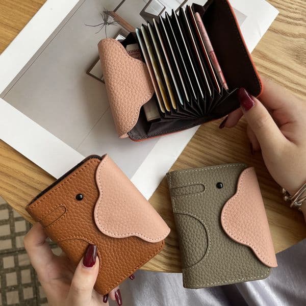 designer wallet Little Elephant Card Holder 2026 New Model Women Lightweight Togo Case MultiCard Slot Document Storage Bag Fashion card bag