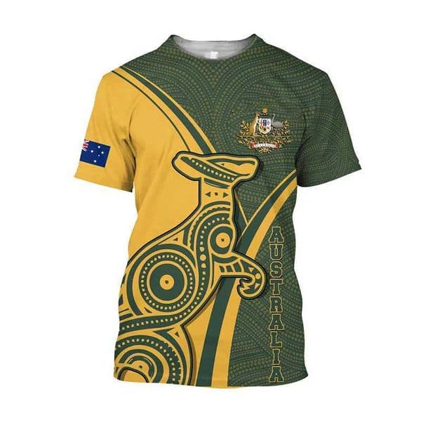 Aboriginal Kangaroo Austra Top Ts Painting Summer Mens T Shirt 3D Printing T-Shirt Women Short Slve Oversized Clothing L260427