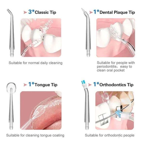 4 pcs/set Replaceable Dental Nozzles for Oral Irrigator
