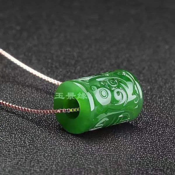 Myanmar Jadeite Green Jade Necklace Women Healing Gemstone Fine Jewelry Genuine Natural Burma Carving Bead Pendant 260427