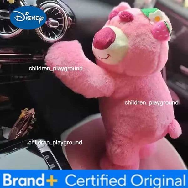 Disney Toy Story Lotso Cute Bear Strawberry Sofa Plush Pillow Stuffed Toys Children Girls Friends Festivals Birthday Gift H260427