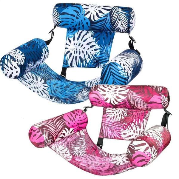 2026 Inflatable perfume Hammock cologne Chair Floating Water Lounge Bed Foldable Swimming Pool Recliner Heavy Duty Pool Floats For Adults Free Shipping