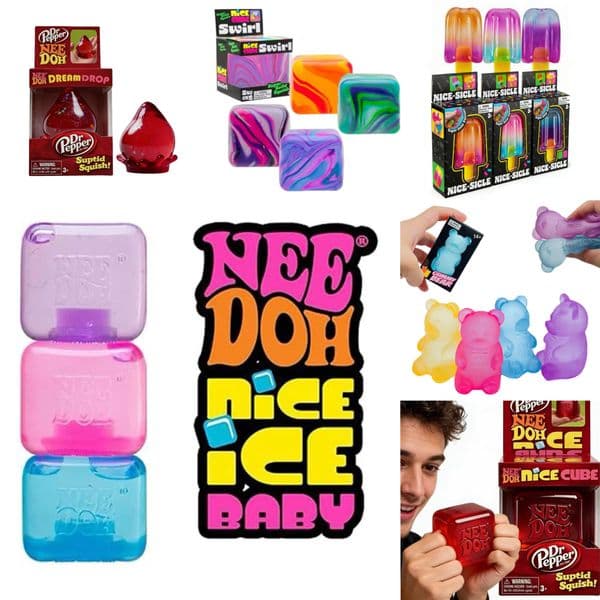 20PC NeeDoh Full Line of Noiseless Toys Slow Rising Sensory Stress Relief Cube for adult